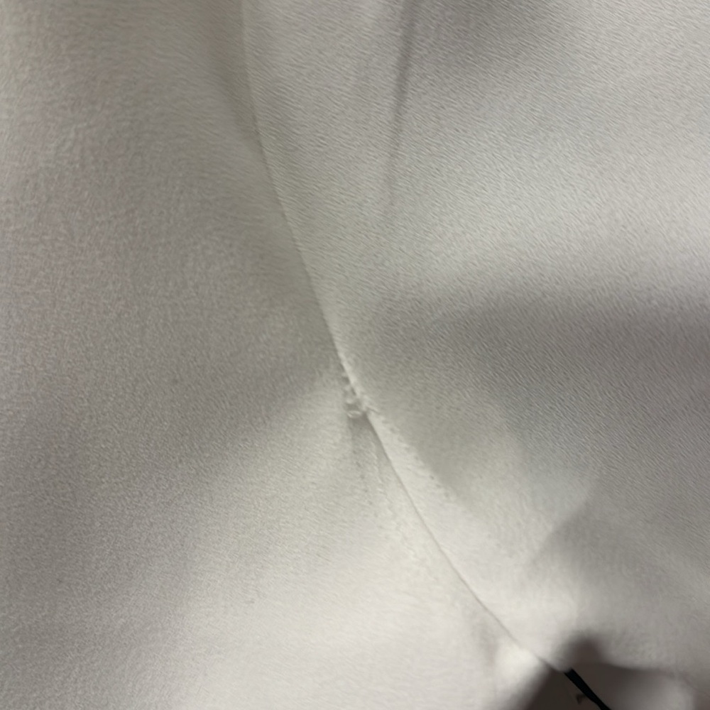 CeCe Bow Trim Shift Dress, Soft Ecru, Size Large - Picture 9 of 9